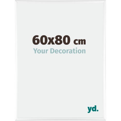 Cadre Puzzle 60x80 cm - Blanc Brillant - Aluminium - Kent. (1/5)