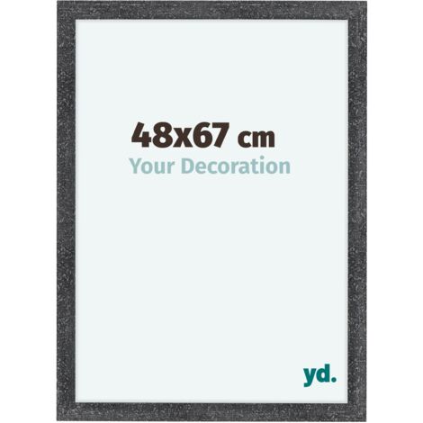 yd. - Cadre photo 48x67 - Gris Patine - MDF - Como (1/5)