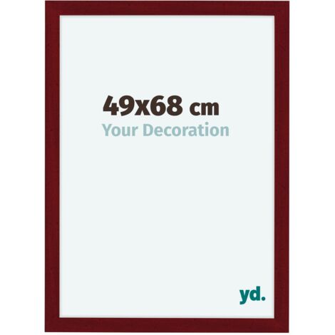 yd. - Cadre photo 49x68 - Vin Rouge Patine - MDF - Como (1/5)