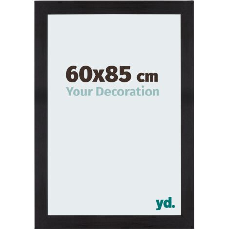 Cadre Puzzle 60x85 cm - Noir Grain de Bois - MDF - Mura. (1/5)