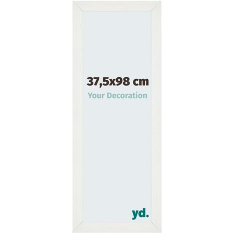 yd. - Cadre photo 37.5x98 - Blanc Patine - MDF - Mura