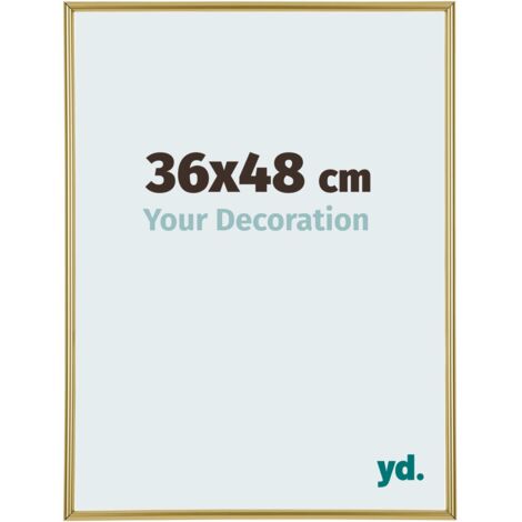 yd. - Cadre photo 36x48 - Or - Plastique - Annecy