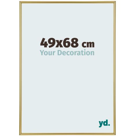 yd. - Cadre photo 49x68 - Or - Plastique - Annecy