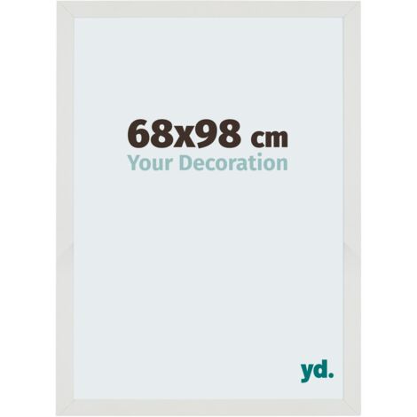 yd. - Cadre photo 68x98 - Blanc Mat - MDF - Mura