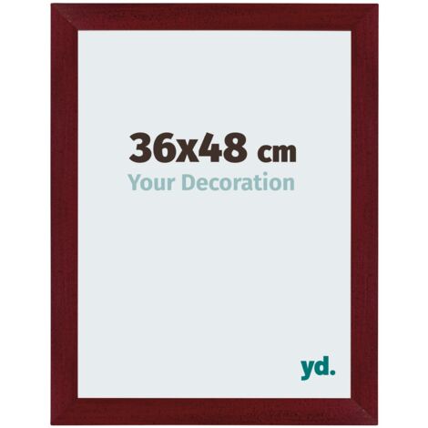 yd. - Cadre photo 36x48 - Vin Rouge Patine - MDF - Mura