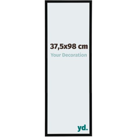 yd. - Cadre photo 37.5x98 - Noir Brillant - Plastique - Annecy