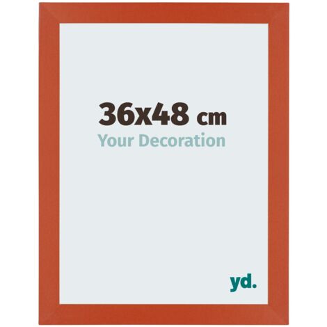 yd. - Cadre photo 36x48 - Orange - MDF - Mura