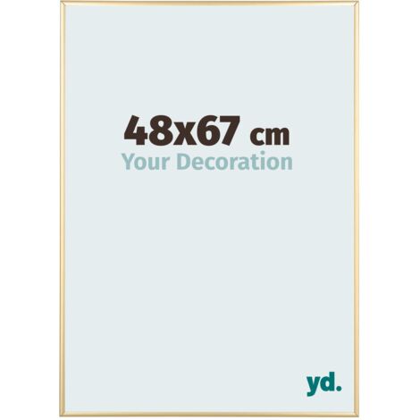 yd. - Cadre photo 48x67 - Or - Aluminium - Kent