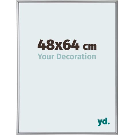 yd. - Cadre photo 48x64 - Argent Brillant - Plastique - Annecy