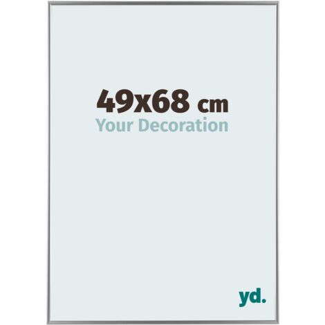 yd. - Cadre photo 49x68 - Argent Brillant - Plastique - Evry