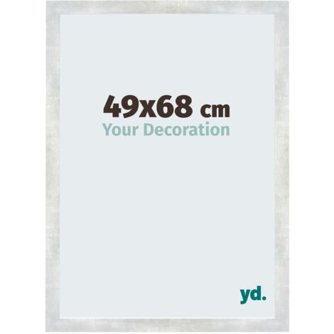 yd. - Cadre photo 49x68 - Argent Brillant Vintage - MDF - Mura