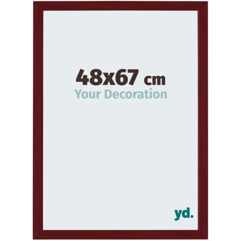 yd. - Cadre photo 48x67 - Vin Rouge Patine - MDF - Mura