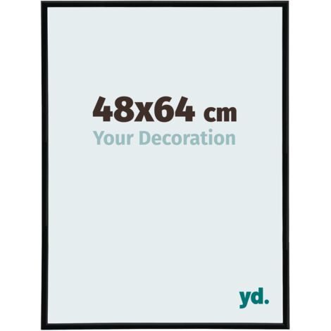 yd. - Cadre photo 48x64 - Noir Brillant - Plastique - Annecy