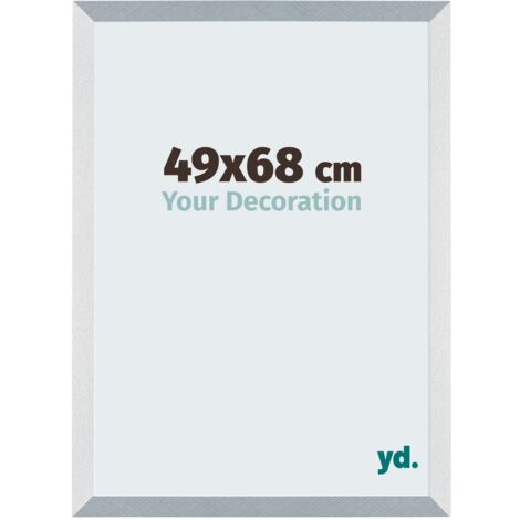 yd. - Cadre photo 49x68 - Aluminium Brosse - MDF - Mura