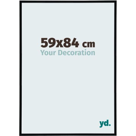yd. - Cadre photo 59x84 - Noir Brillant - Plastique - Annecy