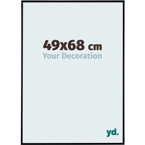 yd. - Cadre photo 49x68 - Noir Mat - Plastique - Evry