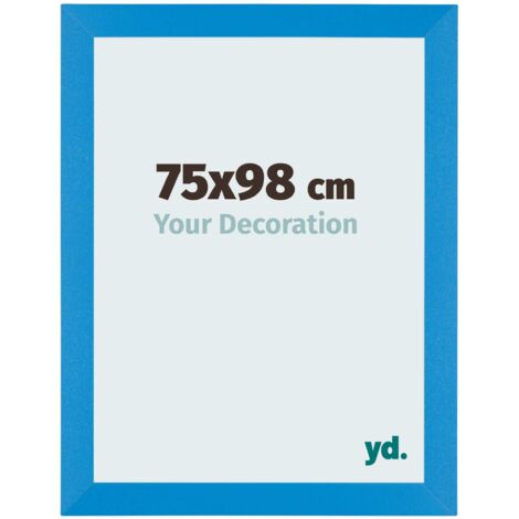 yd. - Cadre photo 75x98 - Bleu Brillant - MDF - Mura