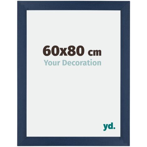 Cadre Puzzle 60x80 cm - cm - Bleu Foncé Patiné - MDF - Mura. (1/5)