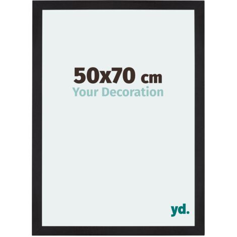 Cadre Puzzle 50x70 cm - cm - Noir Grain de Bois - MDF - Mura. (1/5)