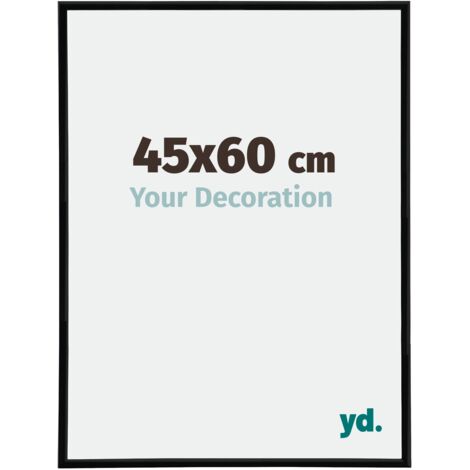 Cadre Puzzle 45x60 cm - Noir Très Brillant - Plastique - Annecy. (1/5)