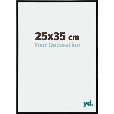 Cadre Puzzle 25x35 cm - Noir Très Brillant - Plastique - Annecy. (1/5)