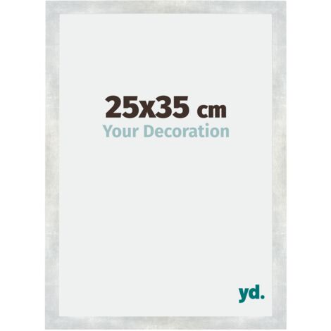 Cadre Puzzle 25x35 cm - Argent Brillant Vintage - MDF - Mura. (1/5)