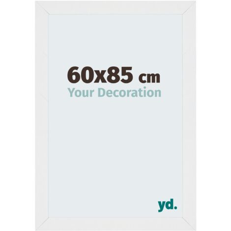 Cadre Puzzle 60x85 cm - Blanc Brillant - MDF - Mura. (1/5)