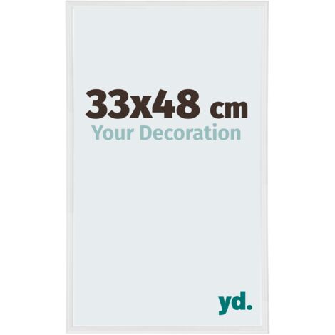 Cadre Puzzle 33x48 cm - Blanc Brillant - Plastique - Annecy. (1/5)