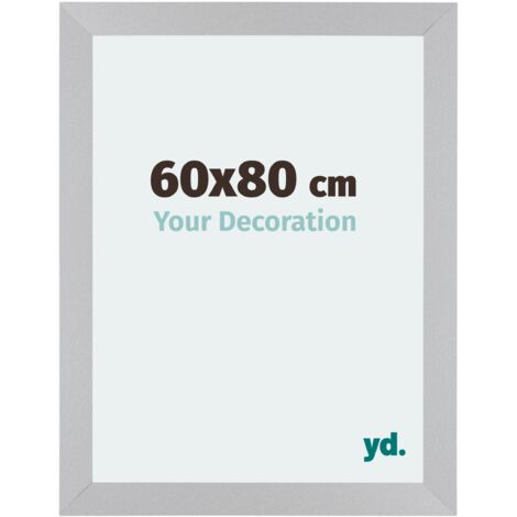 Cadre Puzzle 60x80 cm - cm - Argent Mat - MDF - Mura. (1/5)