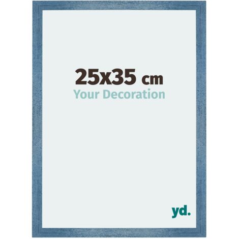 Cadre Puzzle 25x35 cm - Bleu Brillant Patiné - MDF - Mura. (1/5)