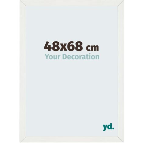 Cadre Puzzle 48x68 cm - Blanc Patiné - MDF - Mura. (1/5)