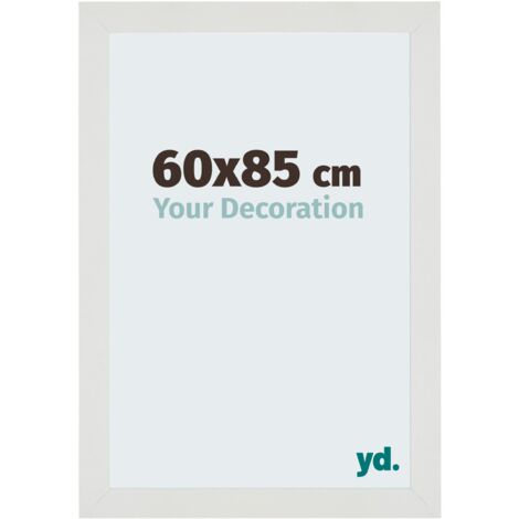 Cadre Puzzle 60x85 cm - Blanc Mat - MDF - Mura. (1/5)