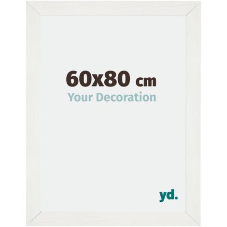 Cadre Puzzle 60x80 cm - cm - Blanc Patiné - MDF - Mura. (1/5)