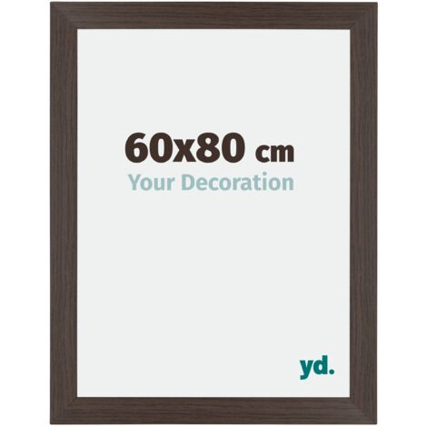 Cadre Puzzle 60x80 cm - cm - Chêne Foncé - MDF - Mura. (1/5)