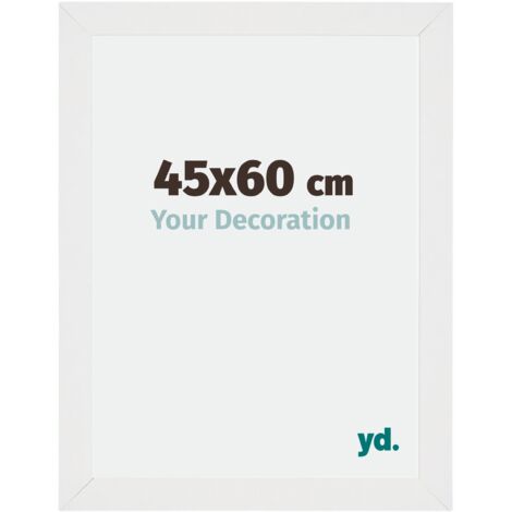 Cadre Puzzle 45x60 cm - Blanc Brillant - MDF - Mura. (1/5)