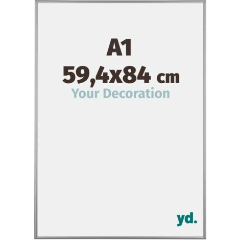Cadre Puzzle A1 - 59.4x84 cm - Platine - Aluminium - Kent. (1/5)