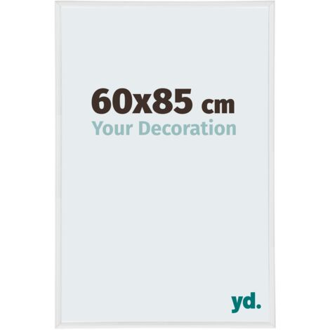 Cadre Puzzle 60x85 cm - Blanc Brillant - Plastique - Annecy. (1/5)