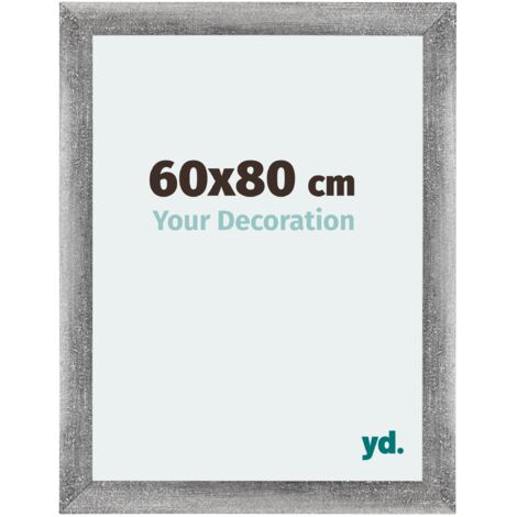 Cadre Puzzle 60x80 cm - cm - Gris Patiné - MDF - Mura. (1/5)