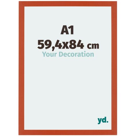 Cadre Puzzle A1 - 59.4x84 cm - Orange - MDF - Mura. (1/5)