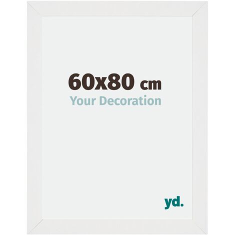 Cadre Puzzle 60x80 cm - cm - Blanc Brillant - MDF - Mura. (1/5)