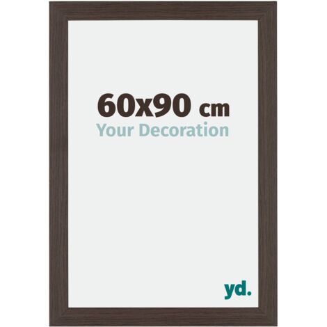 Cadre Puzzle 60x90 cm - cm - Chêne Foncé - MDF - Mura. (1/5)