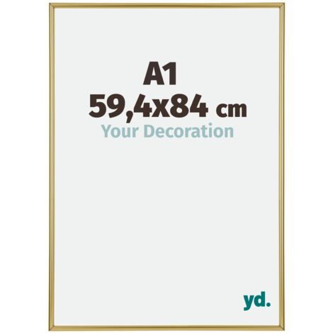 Cadre Puzzle A1 - 59.4x84 cm - Or - Plastique - Annecy. (1/5)