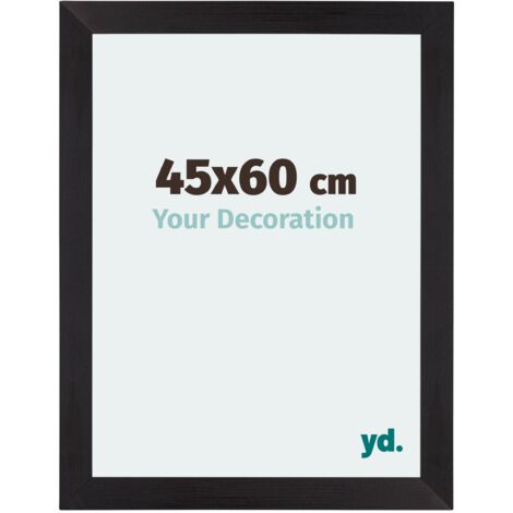 Cadre Puzzle 45x60 cm - Noir Grain de Bois - MDF - Mura. (1/5)