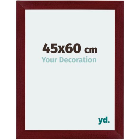 Cadre Puzzle 45x60 cm - Vin Rouge Patiné - MDF - Mura. (1/5)