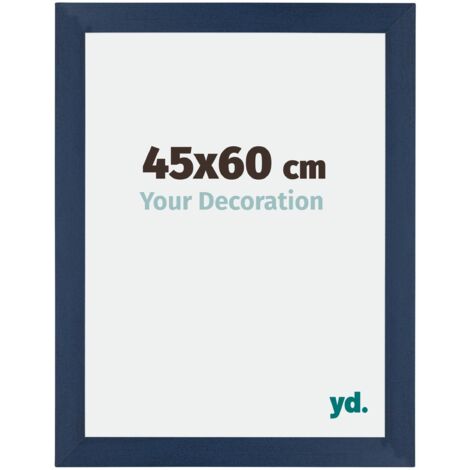Cadre Puzzle 45x60 cm - Bleu Foncé Patiné - MDF - Mura. (1/5)