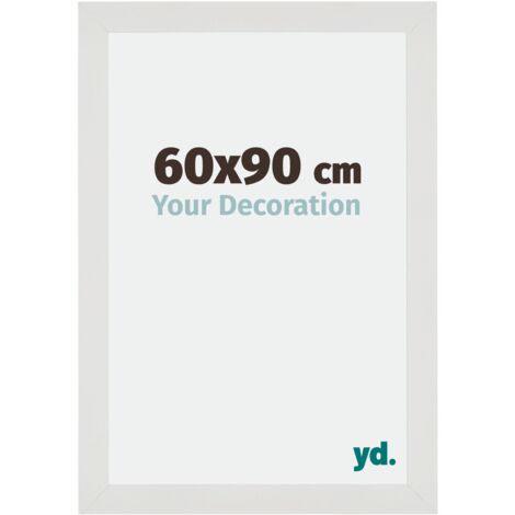 Cadre Puzzle 60x90 cm - cm - Blanc Mat - MDF - Mura. (1/5)
