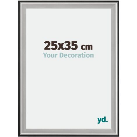 Cadre Puzzle 25x35 cm - Noir Argent Poli - Bois - Birmingham. (1/5)