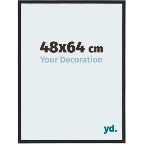yd. - Cadre photo 48x64 - Noir Brillant - Aluminium - Miami (1/5)