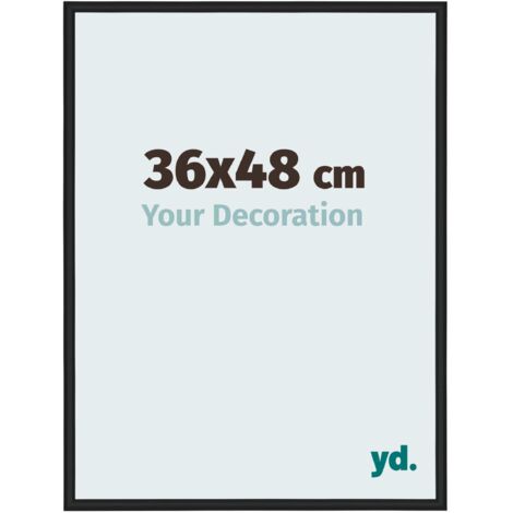 yd. - Cadre photo 36x48 - Noir Brillant - Aluminium - Miami (1/5)