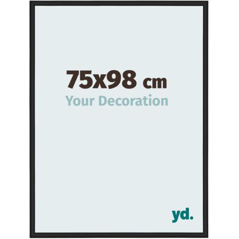 yd. - Cadre photo 75x98 - Noir Brillant - Aluminium - Miami (1/5)